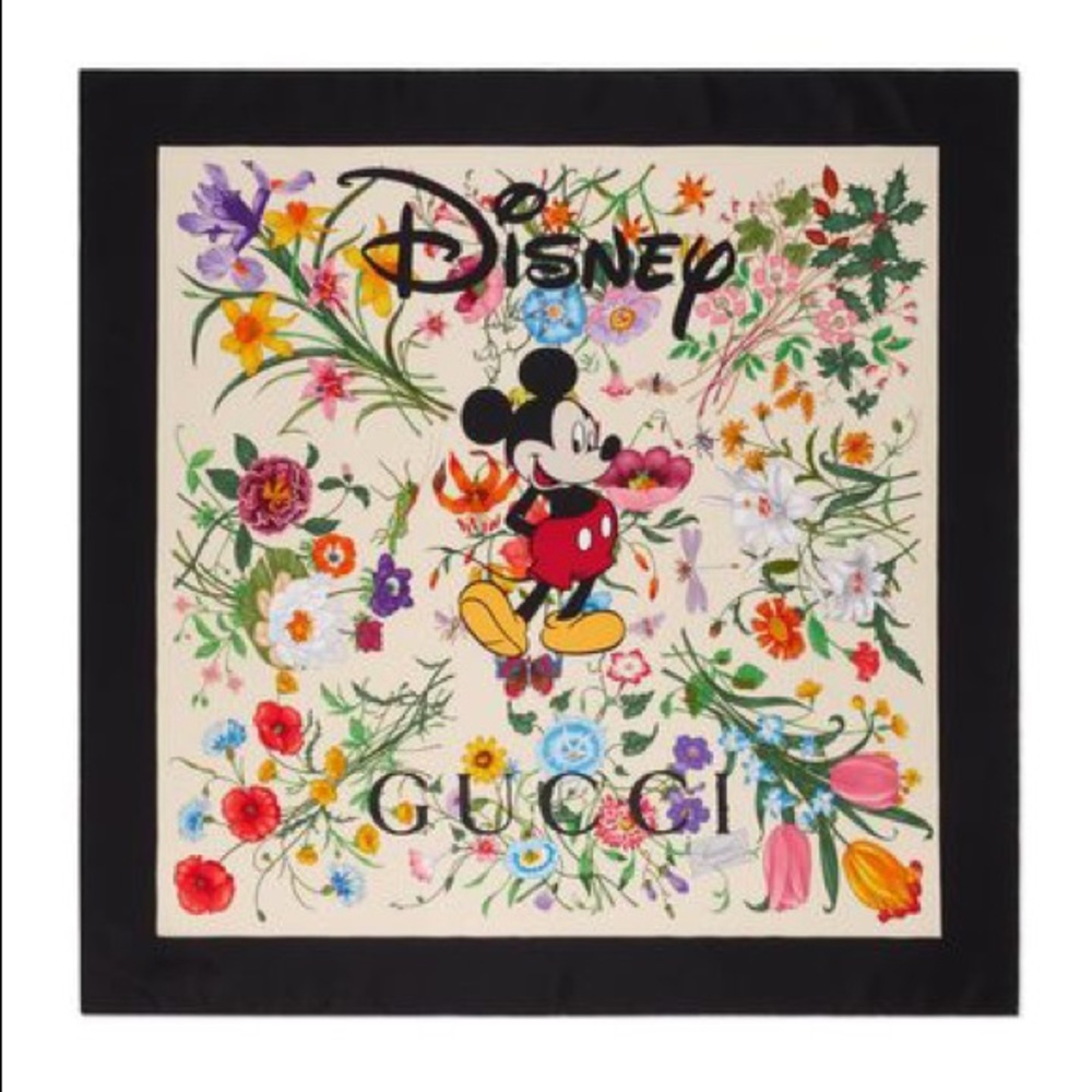 Gucci x Disney Mickey Mouse silk scarf